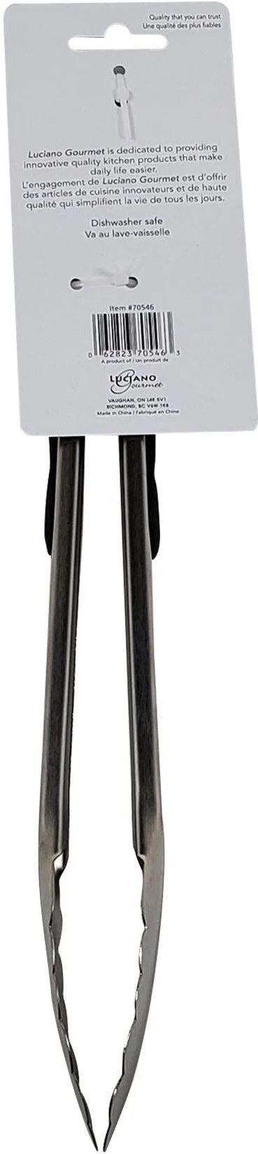 Le Gourmet - 12" S/S Tongs w/ Rubber - Image 2