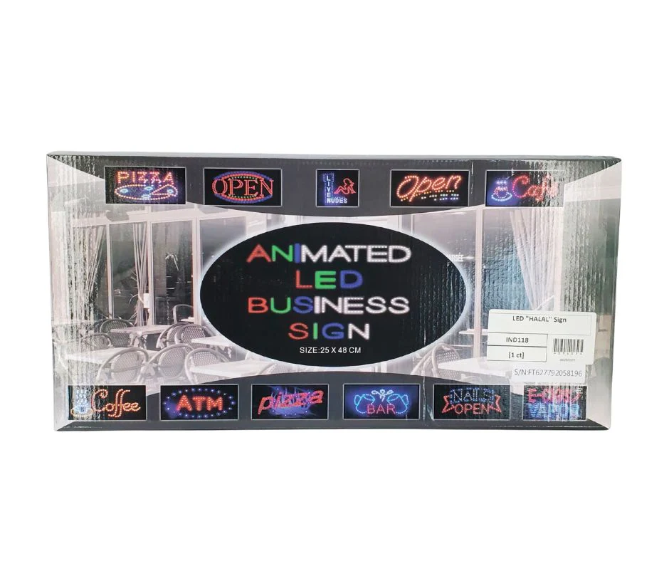 LED "HALAL" Sign - Image 2