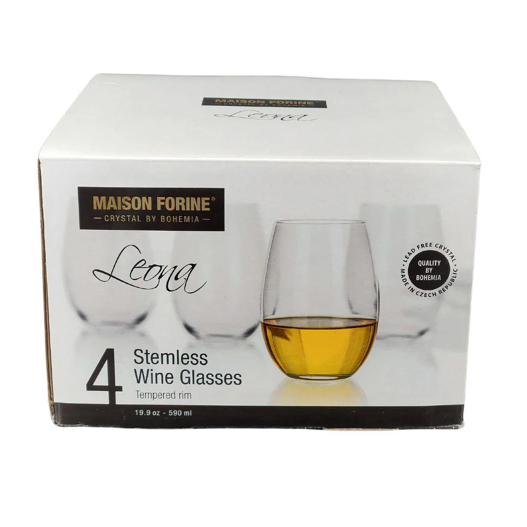 Leona - Crystalline 590 Ml Stemless Wine Glass 4PK - Image 2