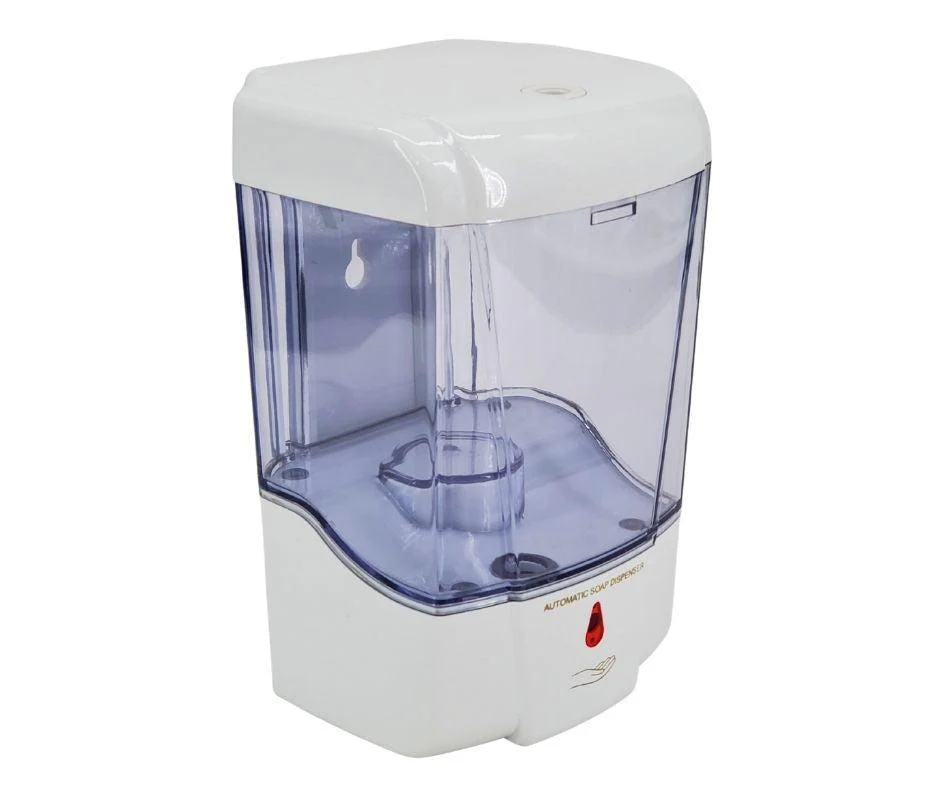 Liquid Soap Dispenser - 700ml - Automatic Sensor - White & Clear - ReQ 4 'AA' Battery - Image 2
