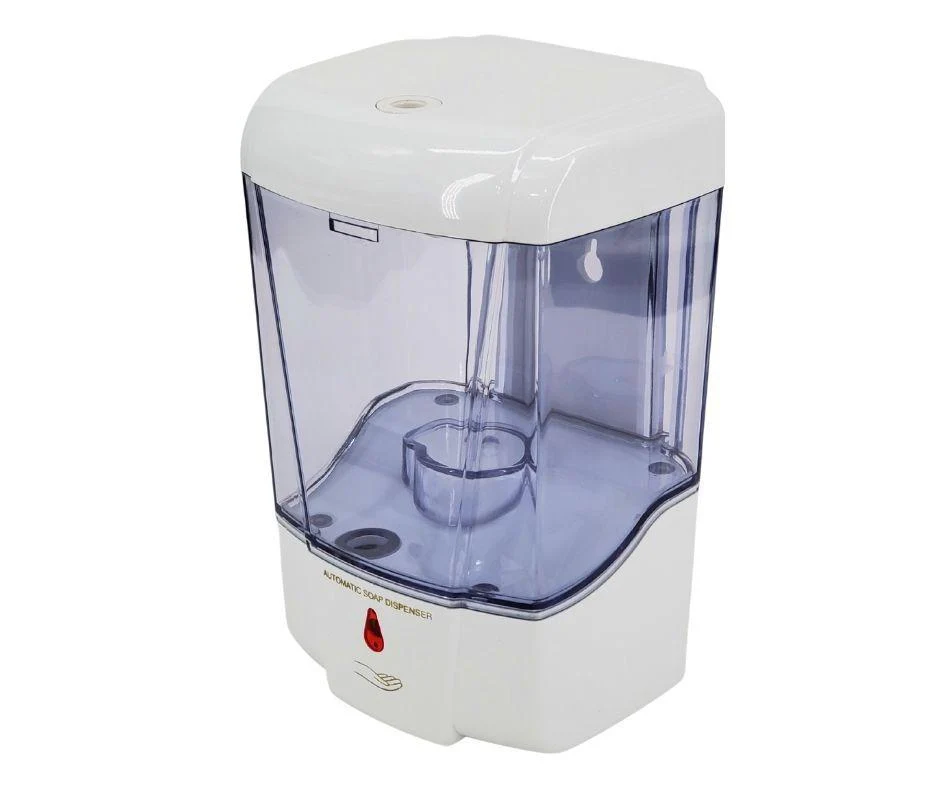 Liquid Soap Dispenser - 700ml - Automatic Sensor - White & Clear - ReQ 4 'AA' Battery - Image 3