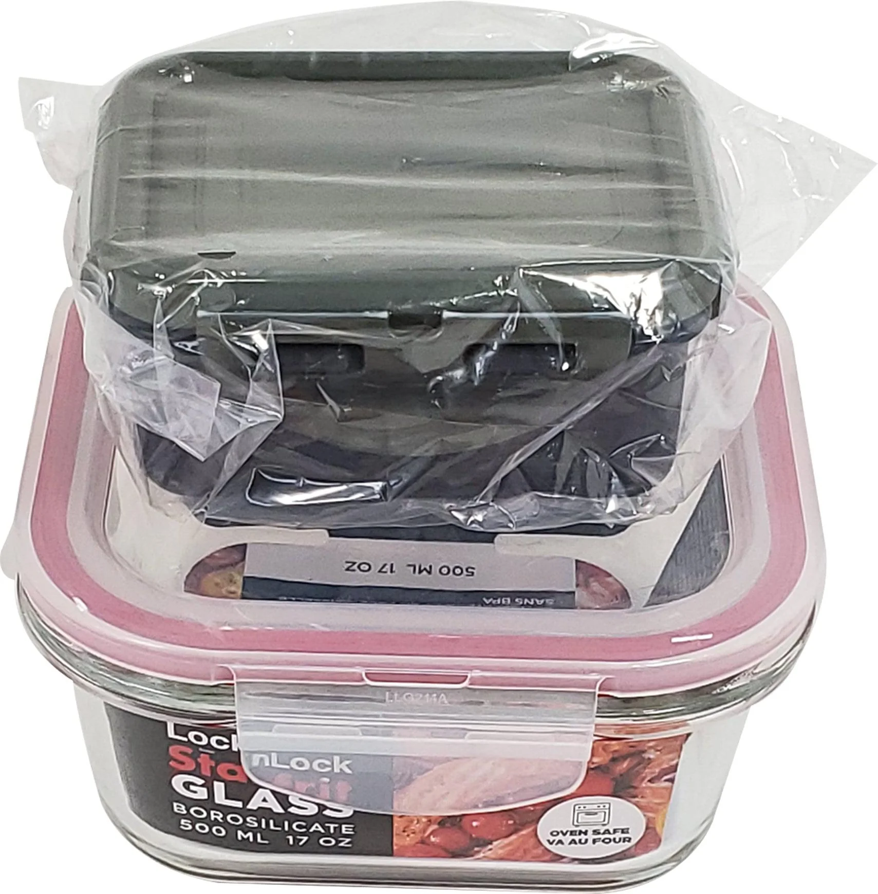 Lock & Lock - Glass Container - Square - 500 ml - AP094956 - Image 2