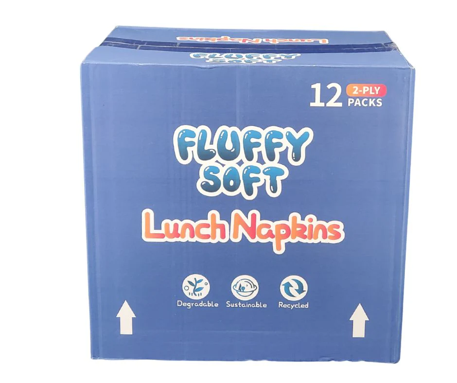 Fluffy Soft - Lunch Napkins - 2 ply - White - Image 3