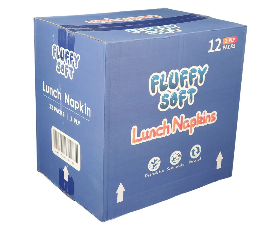 Fluffy Soft - Lunch Napkins - 2 ply - White - Image 4