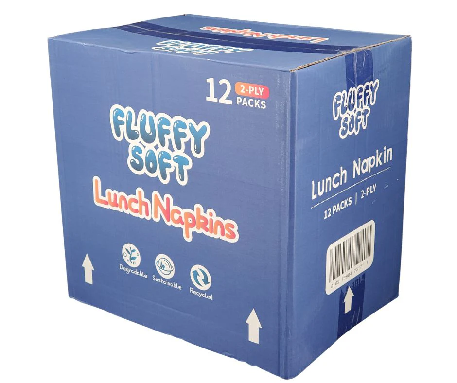 Fluffy Soft - Lunch Napkins - 2 ply - White - Image 5