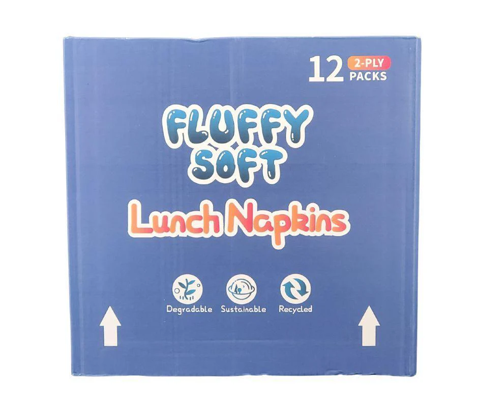 Fluffy Soft - Lunch Napkins - 2 ply - White - Image 6