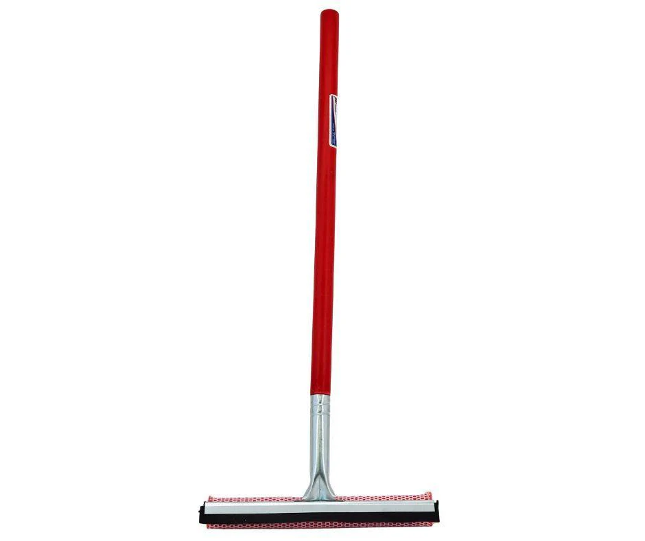 Yiwu - 8" Plastic Window Squeegee with Wooden Handle - Image 2