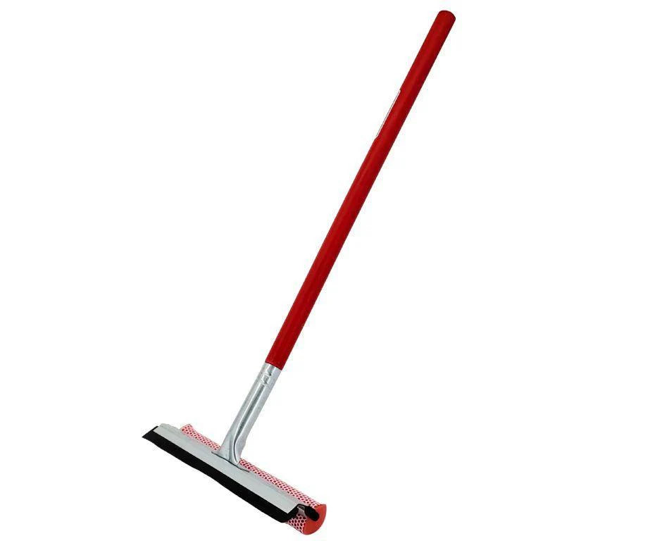 Yiwu - 8" Plastic Window Squeegee with Wooden Handle - Image 3