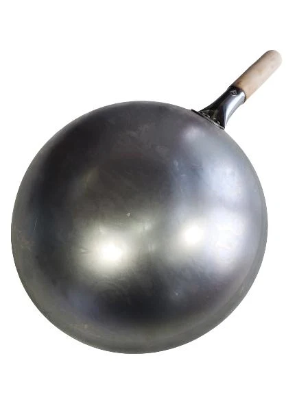 Chinese Wok - Wood Handle - 14" - Image 2
