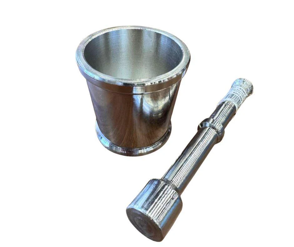 Stainless Steel Mortar & Pestle - 9cm dia x 9cm ht - Image 2