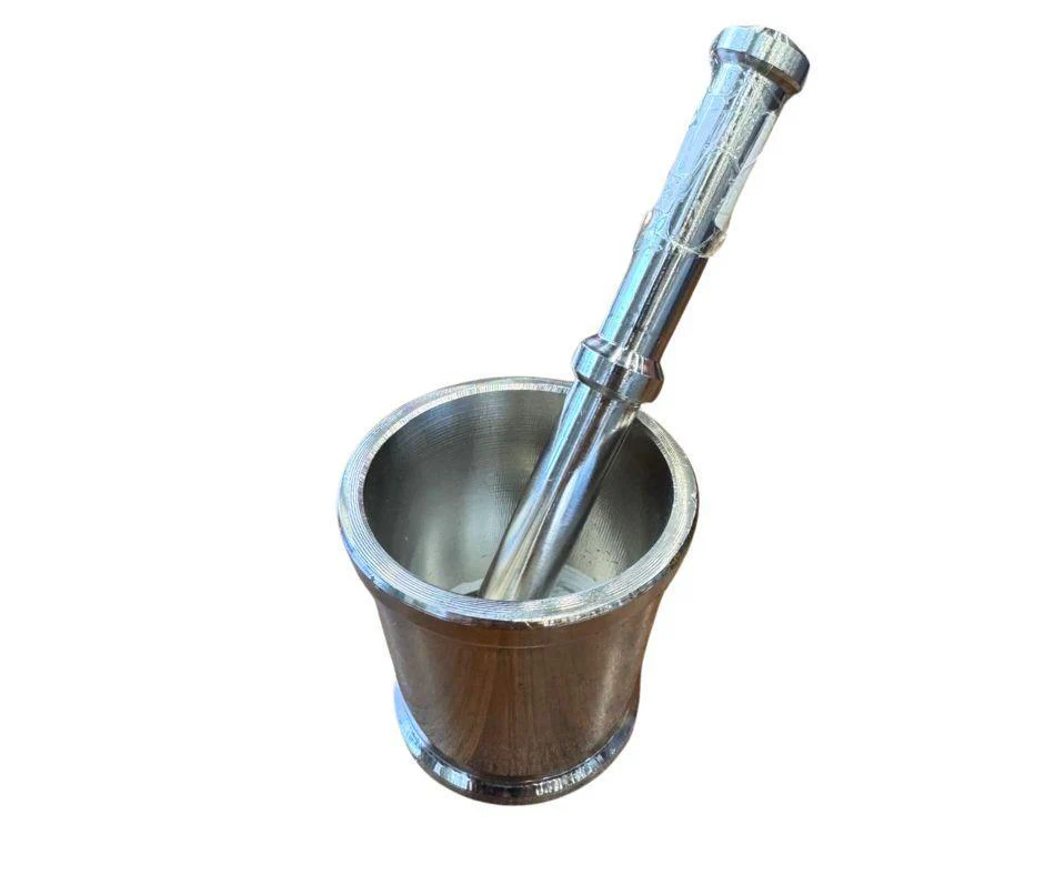 Stainless Steel Mortar & Pestle - 9cm dia x 9cm ht - Image 3