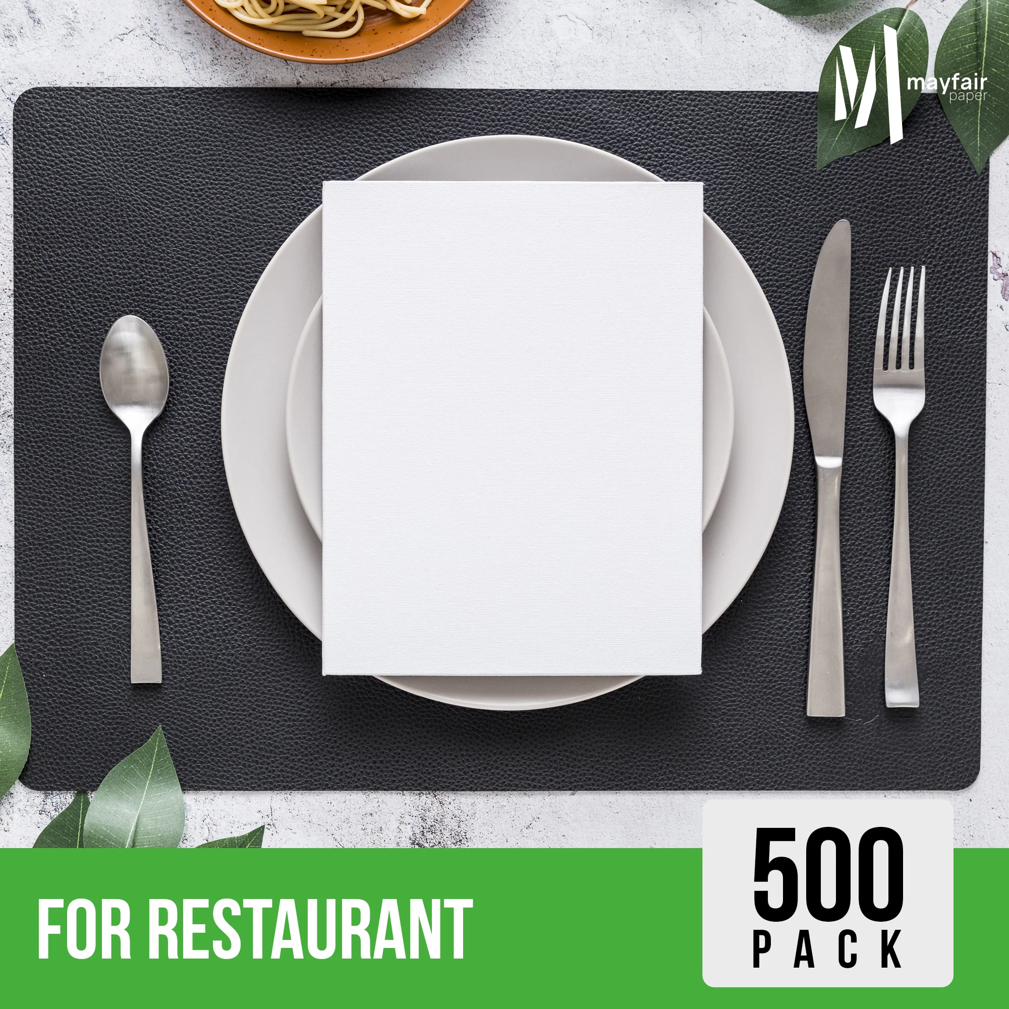 Mayfair - 1 Ply Lunch Napkins 1/4 Fold - White - LNAP01 - Image 9