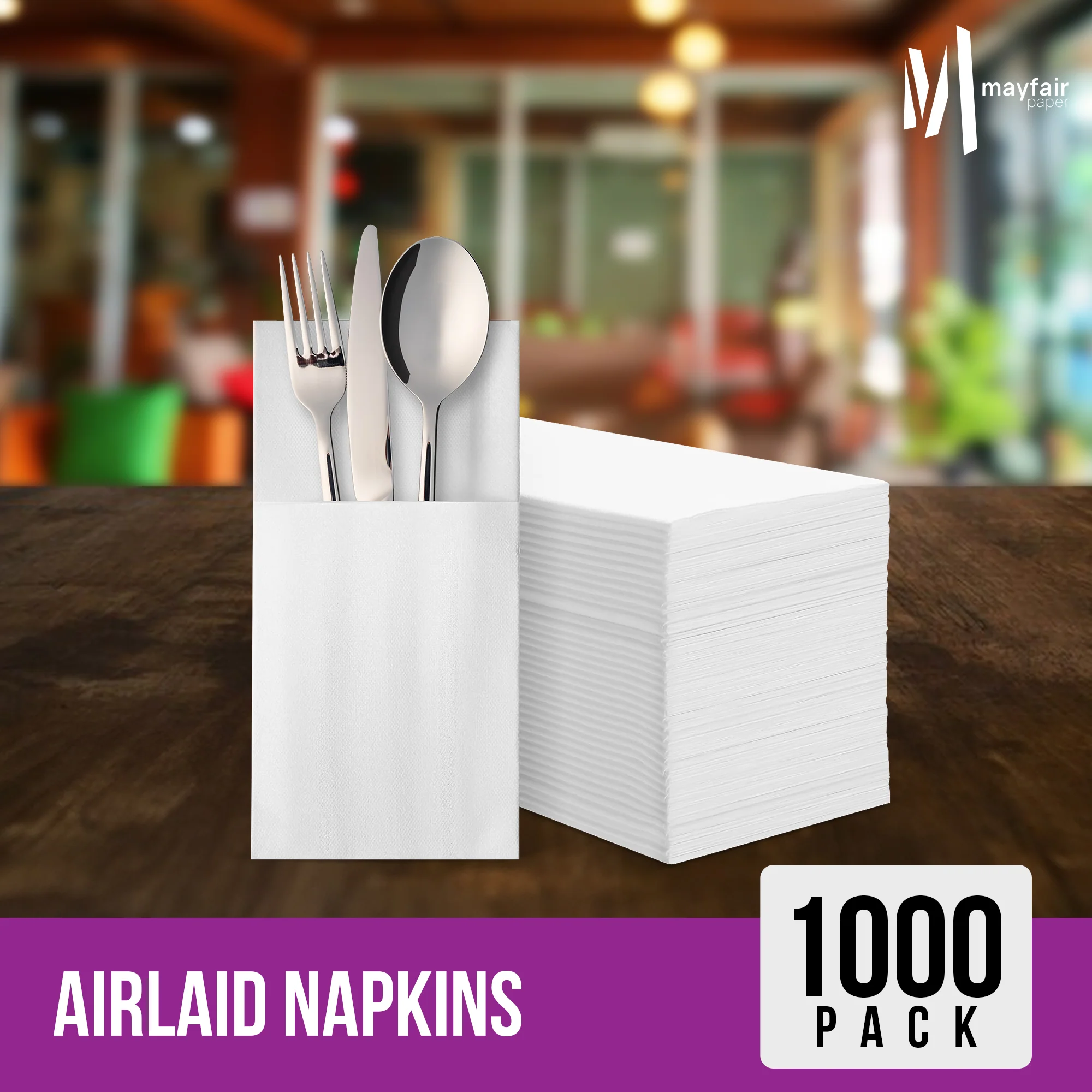 Mayfair - 15"x16" Airlaid Napkins - Flat Pack - 31516FP - Image 3