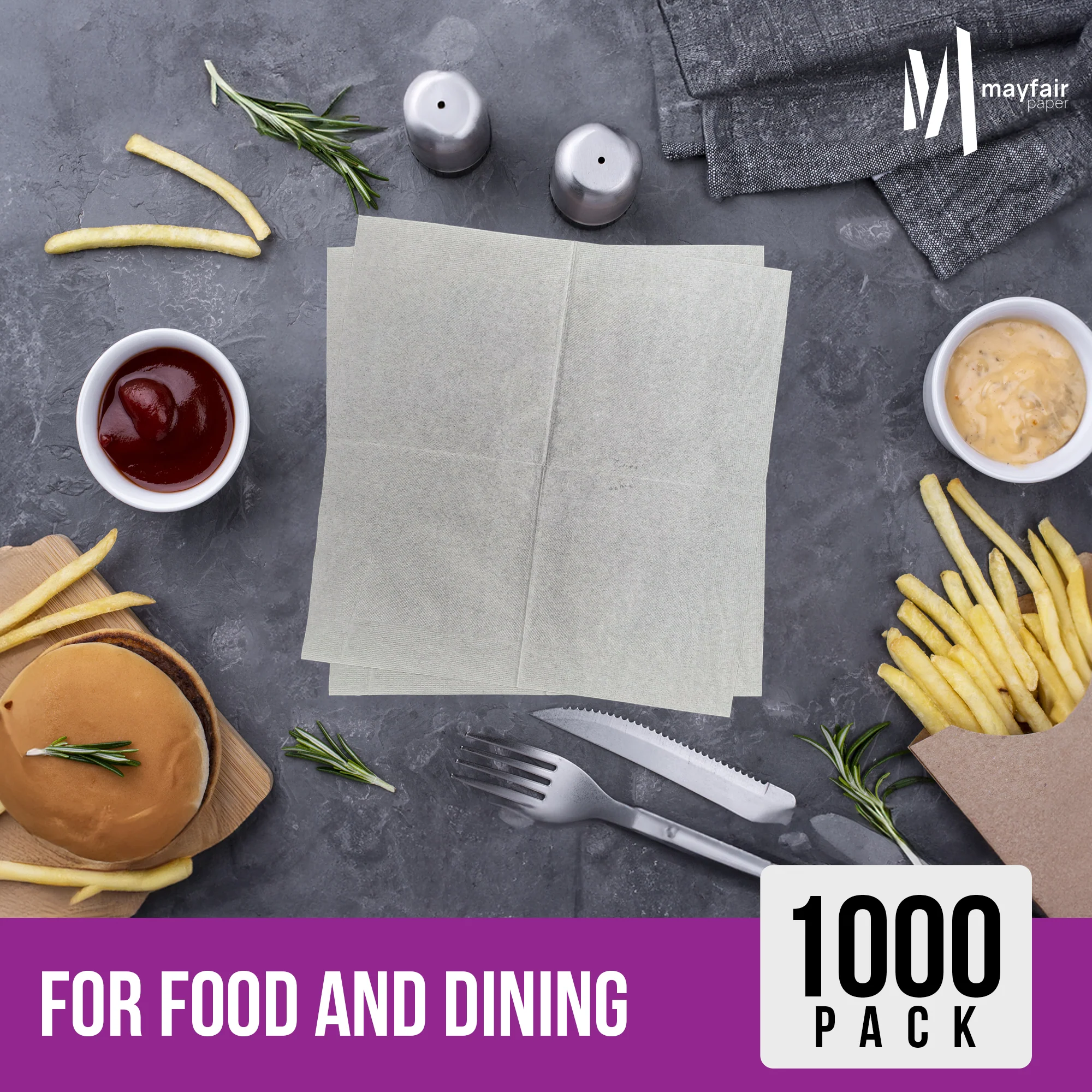 Mayfair - 15"x16" Airlaid Napkins - Flat Pack - 31516FP - Image 7