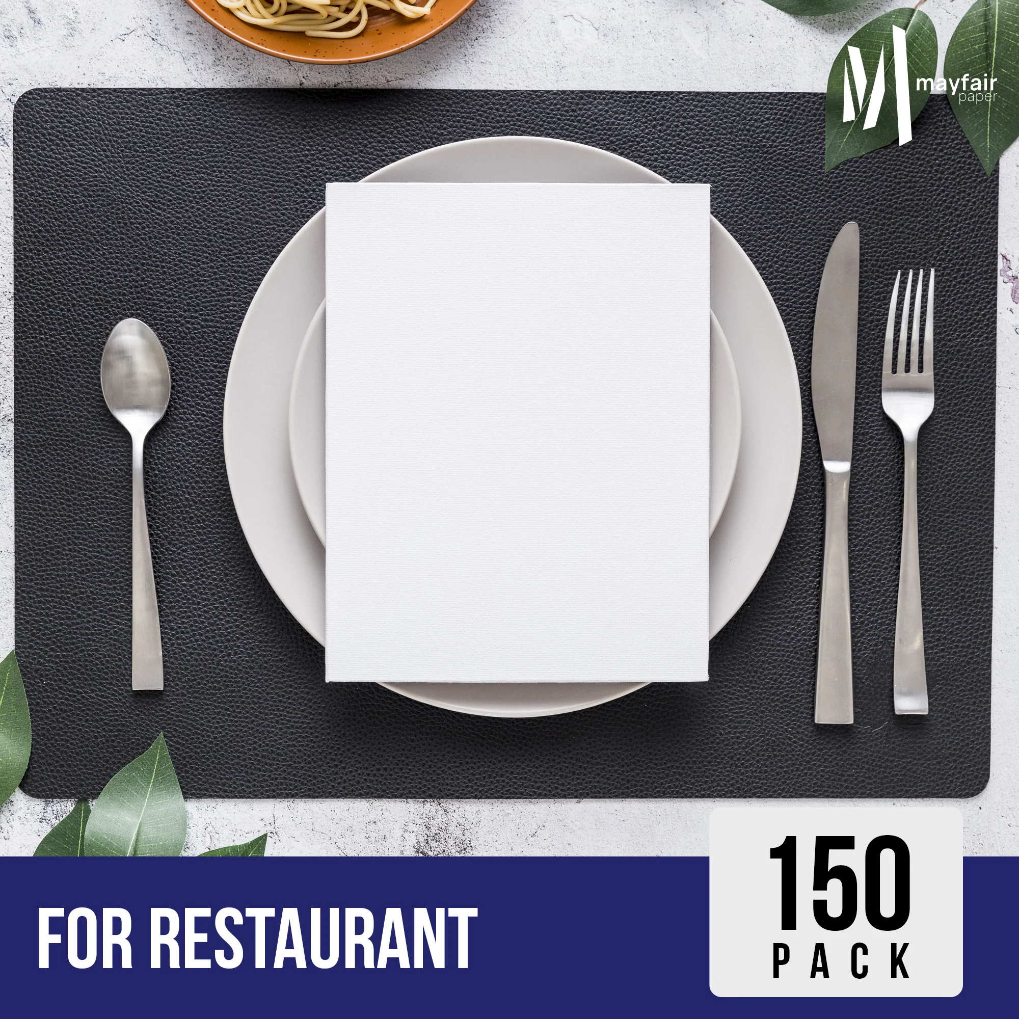 Mayfair - 2 Ply Dinner Napkins 1/8 Fold - White DNAP02 - Image 8