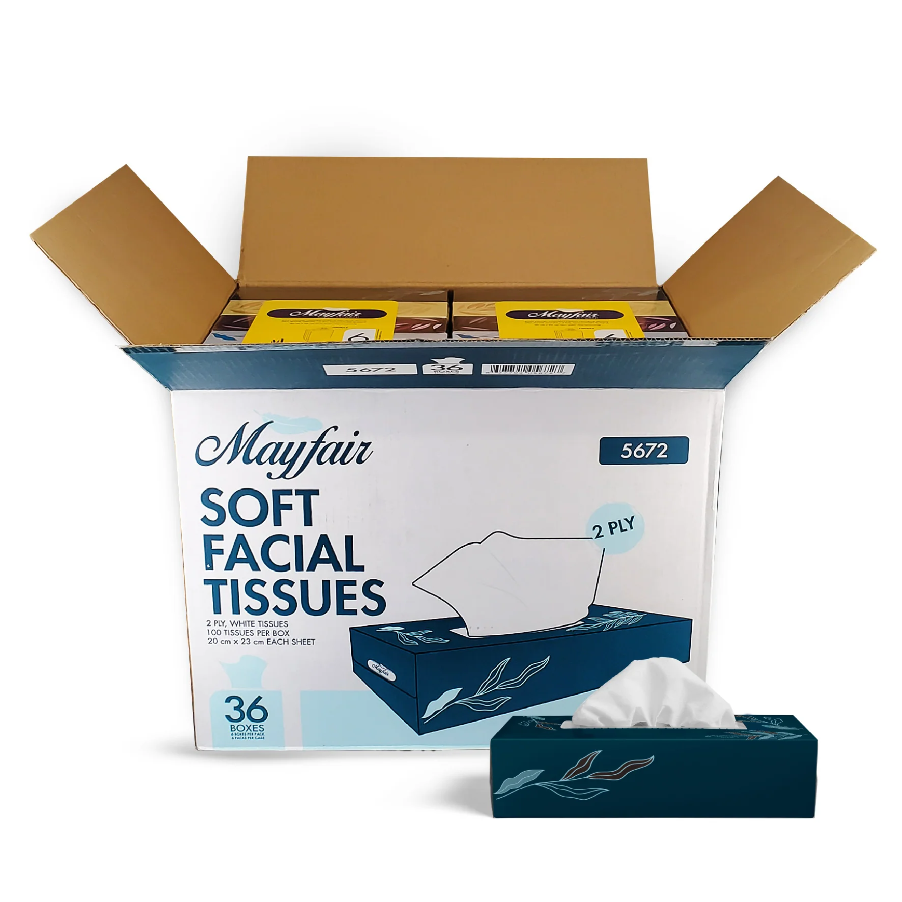 Mayfair - 2ply White Facial Tissue- 100 shts. - 5672 - Image 10