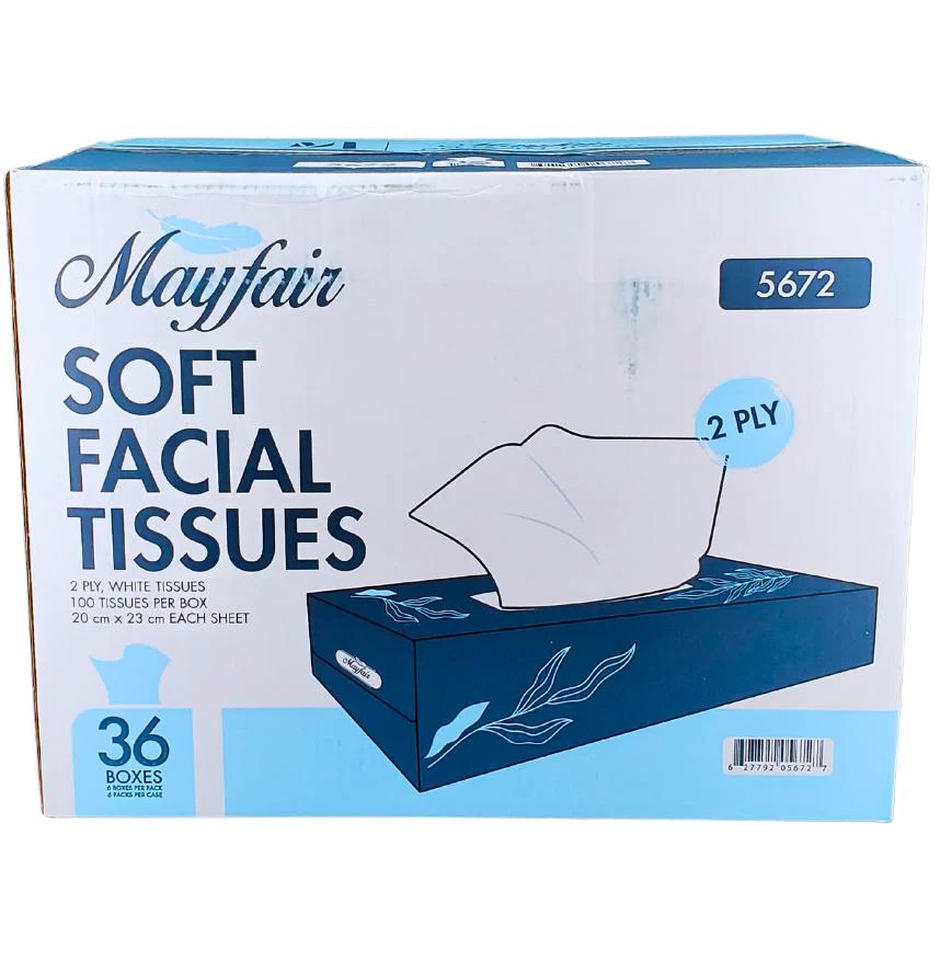 Mayfair - 2ply White Facial Tissue- 100 shts. - 5672 - Image 11