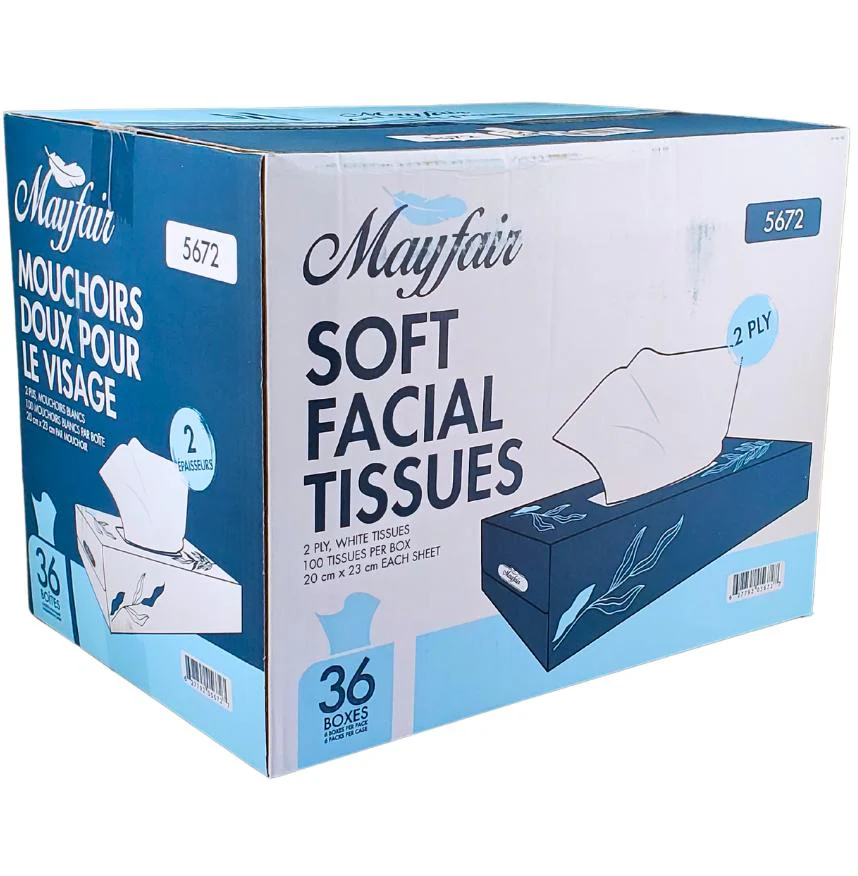 Mayfair - 2ply White Facial Tissue- 100 shts. - 5672 - Image 12