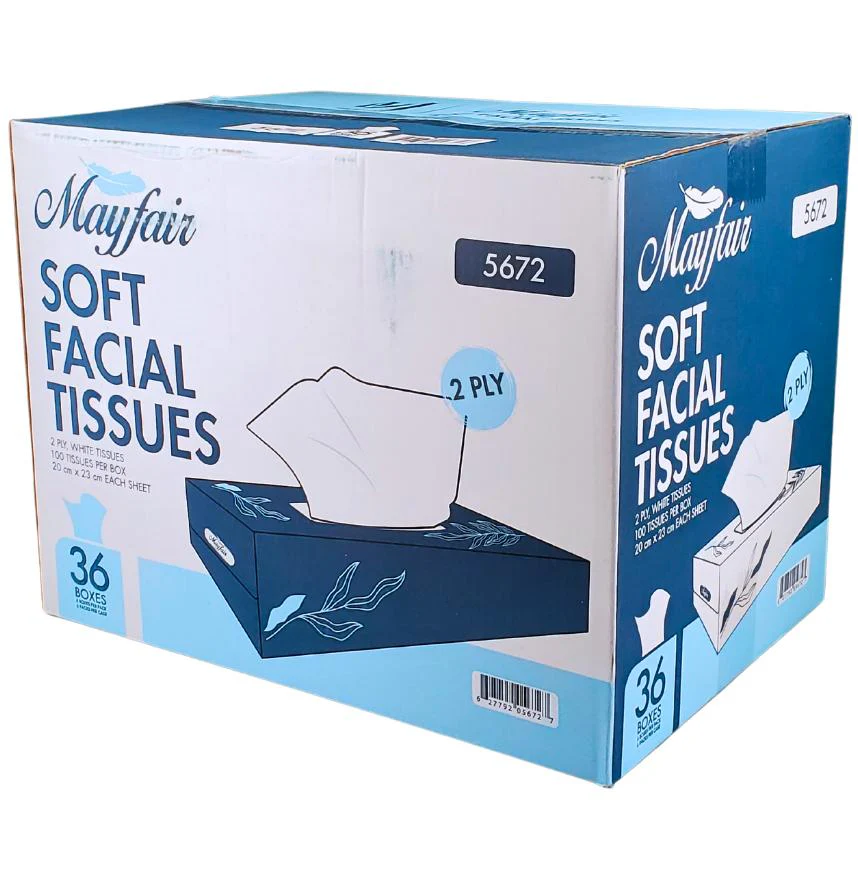 Mayfair - 2ply White Facial Tissue- 100 shts. - 5672 - Image 13