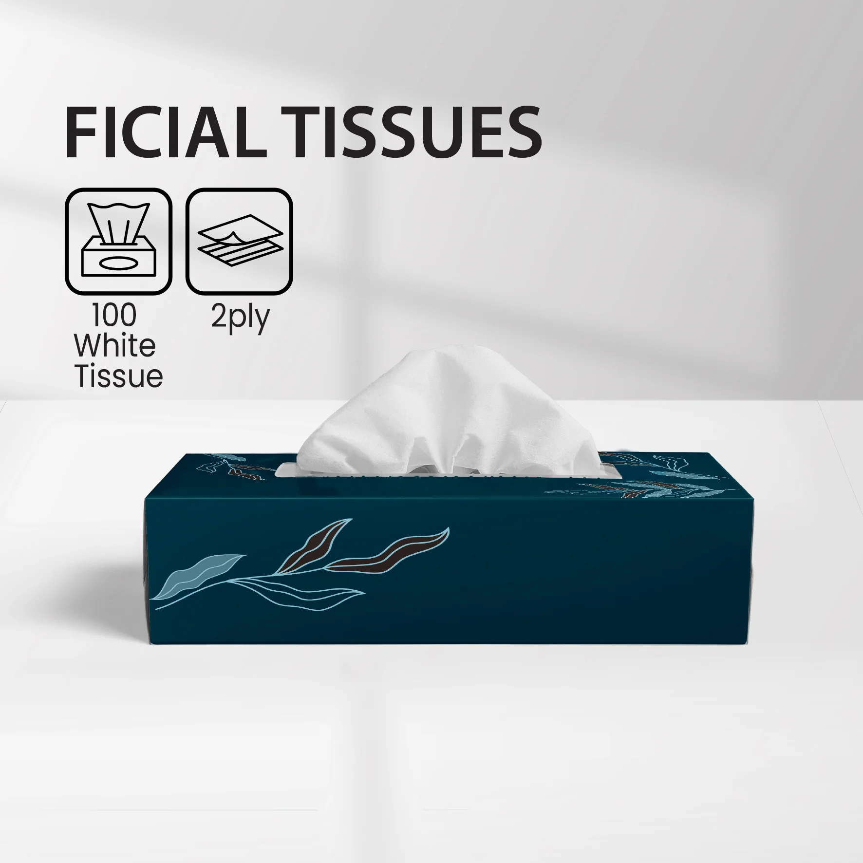 Mayfair - 2ply White Facial Tissue- 100 shts. - 5672 - Image 4