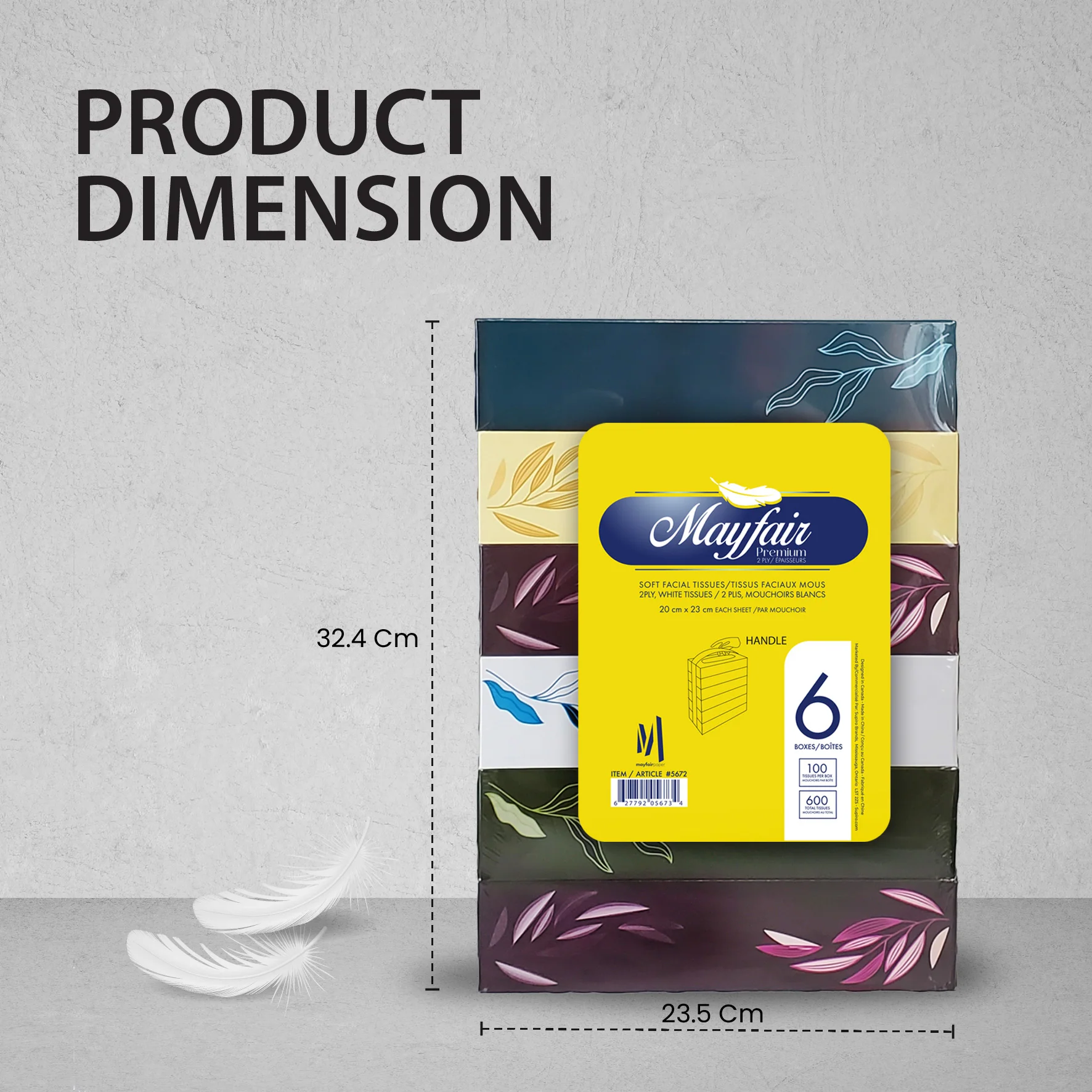 Mayfair - 2ply White Facial Tissue- 100 shts. - 5672 - Image 6