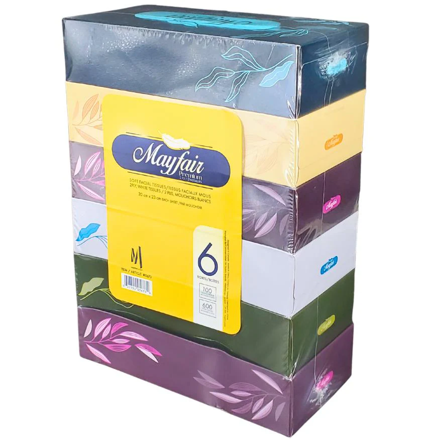 Mayfair - 2ply White Facial Tissue- 100 shts. - 5672 - Image 8