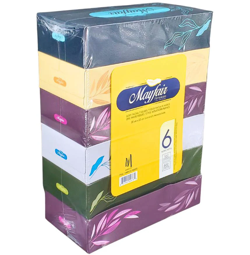 Mayfair - 2ply White Facial Tissue- 100 shts. - 5672 - Image 9