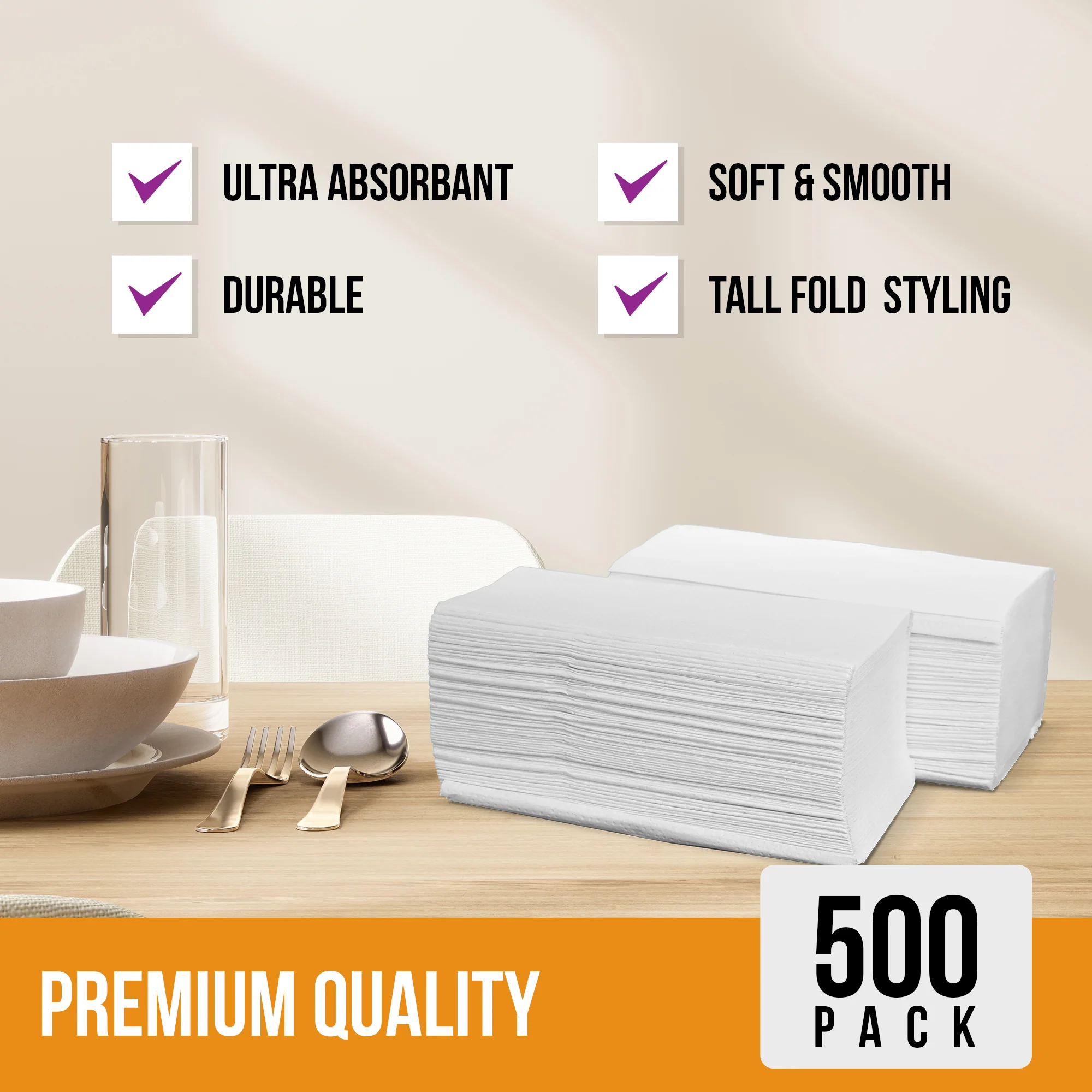 Mayfair - 1 Ply Junior Dispenser Napkins 1/6 Fold - White - JDN01 - Image 5