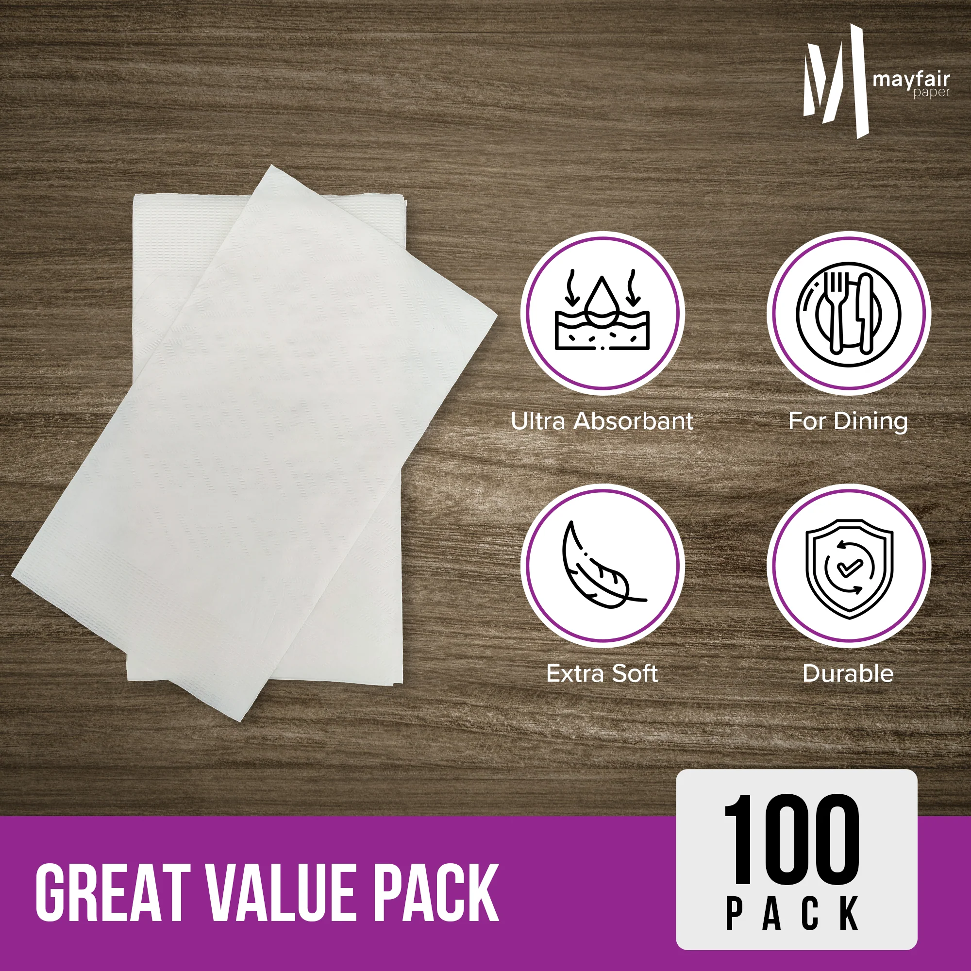 Mayfair - Airlaid Guest Towel Napkins - 12"x17"-31216/GT5 - Image 5