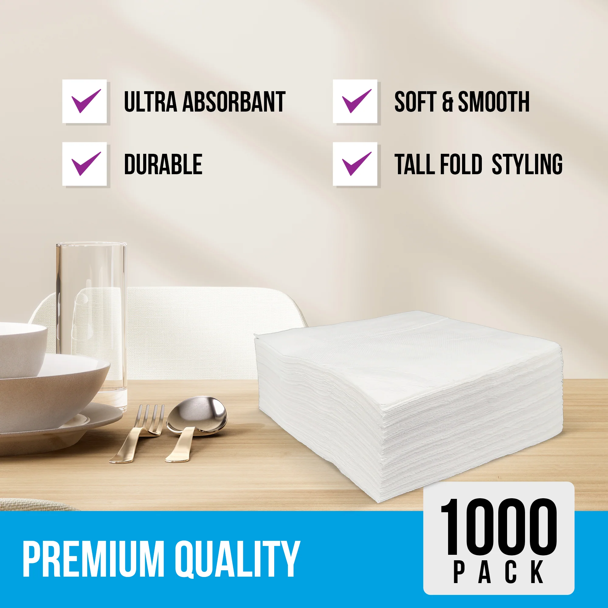 Mayfair - 14"x14" - Airlaid Napkins - Flatpak - 1414FP - Image 5
