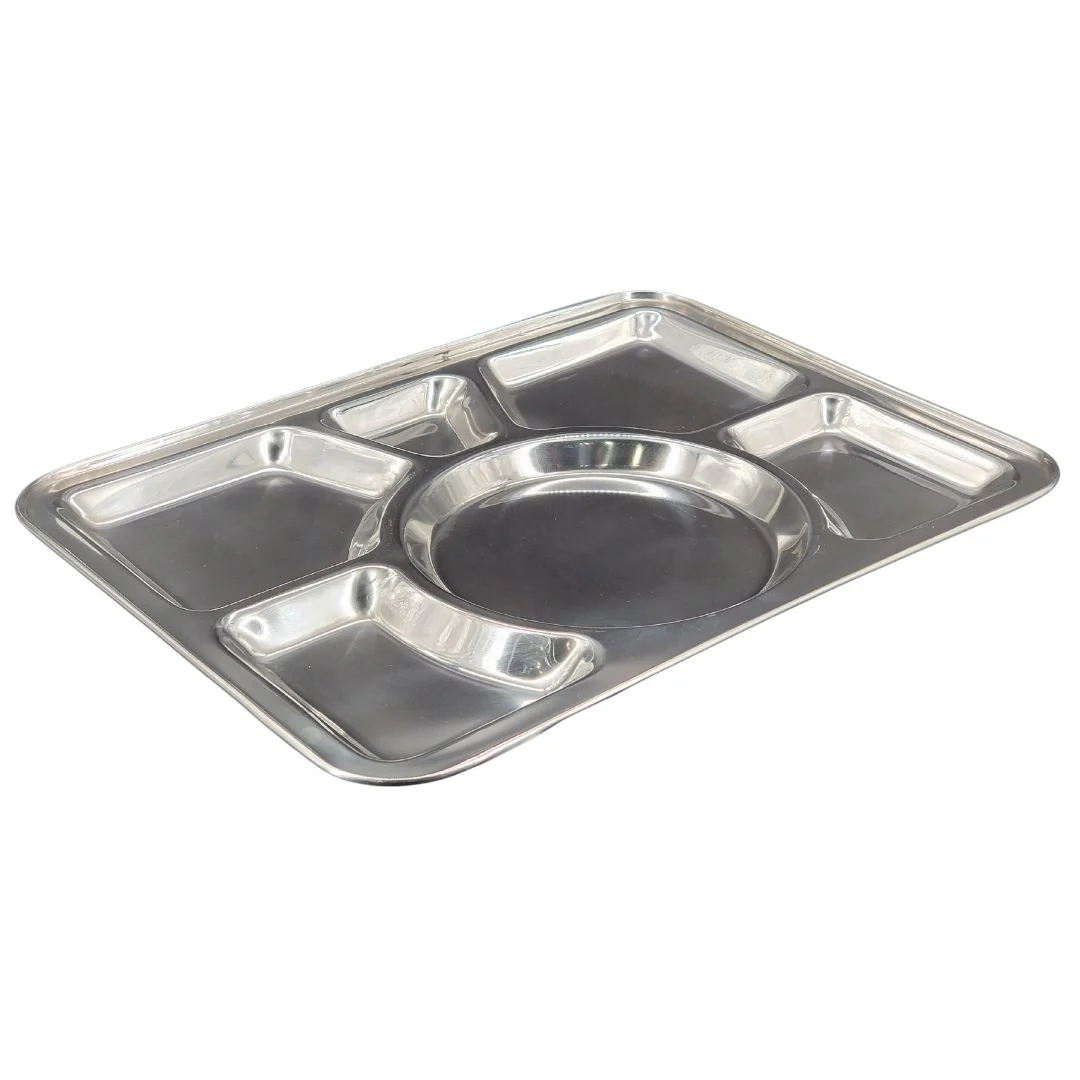 XC - SS Meal Tray - 6 Compartment - Heavy - Image 2
