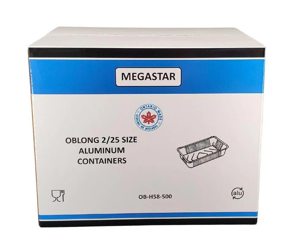 Megastar - 2 1/4 lb Oblong - Aluminium Foil Container - Heavy - Image 5