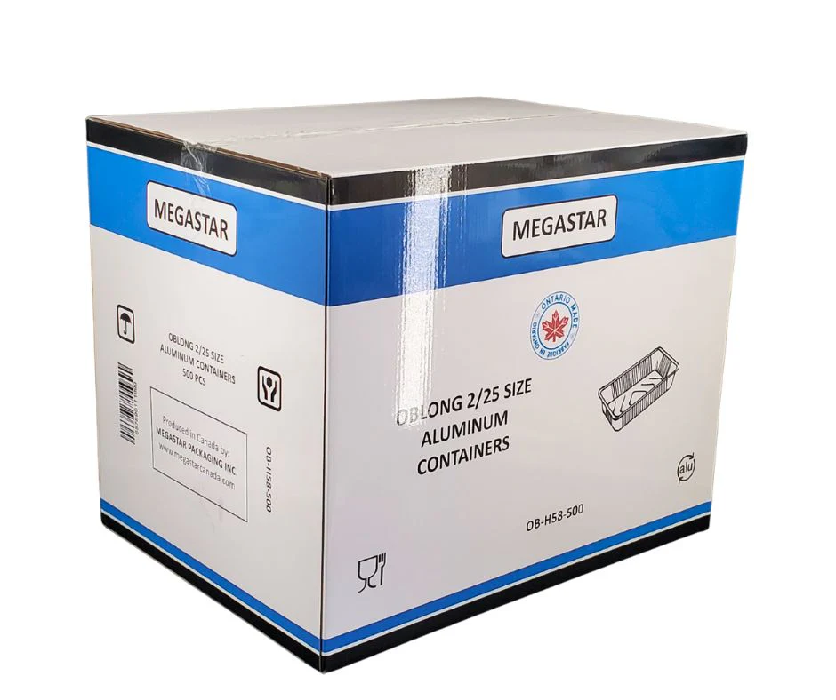 Megastar - 2 1/4 lb Oblong - Aluminium Foil Container - Heavy - Image 6
