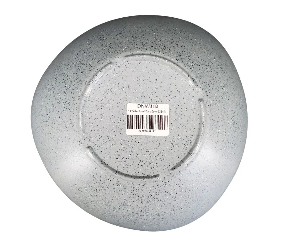 Melamine Salad Bowl - Dark Grey - 11" - Image 3