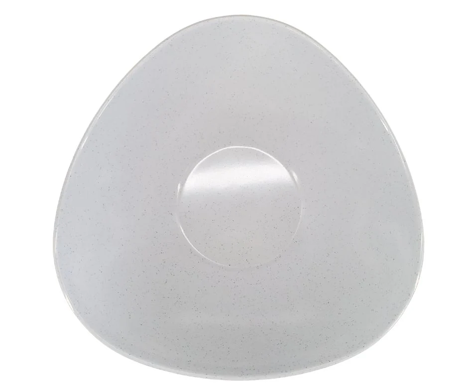 Melamine Salad Bowl - Light Grey - 11" - Image 2