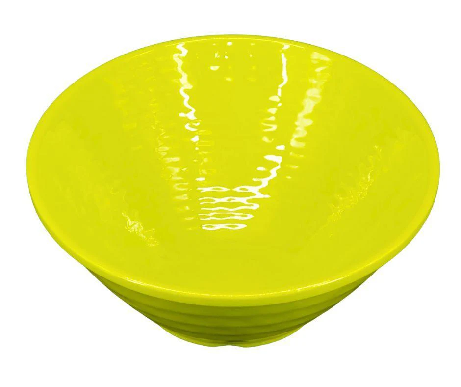 Melamine Oval Bowl - Green - 12" - Image 2