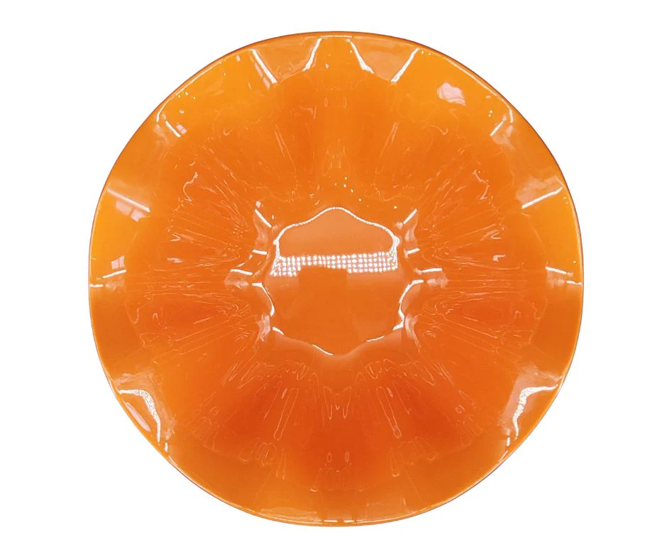 Melamine Flower Bowl - Orange - 13.9" - Image 2