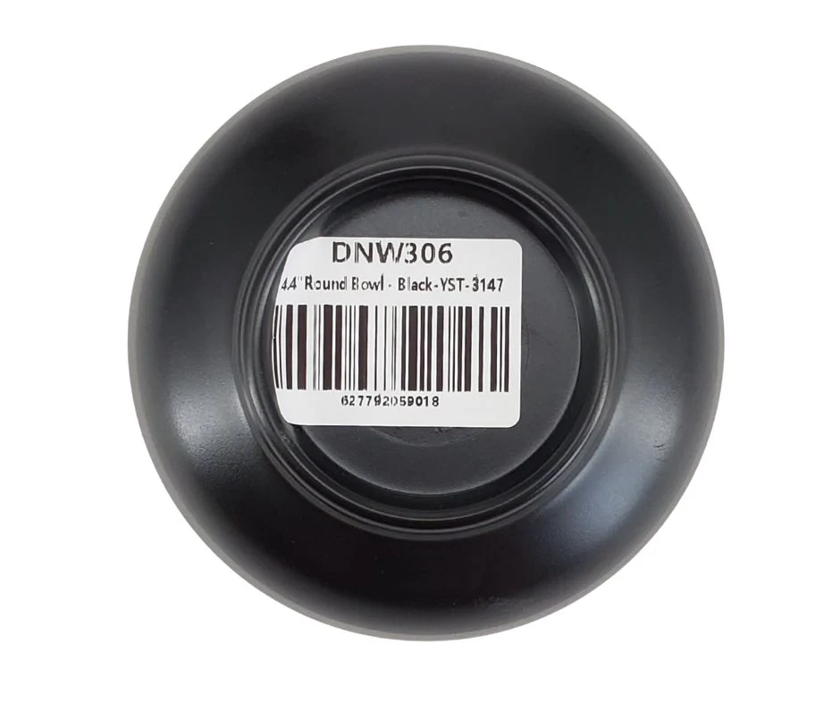 Melamine Round Bowl - Black - 4.4" - Image 3
