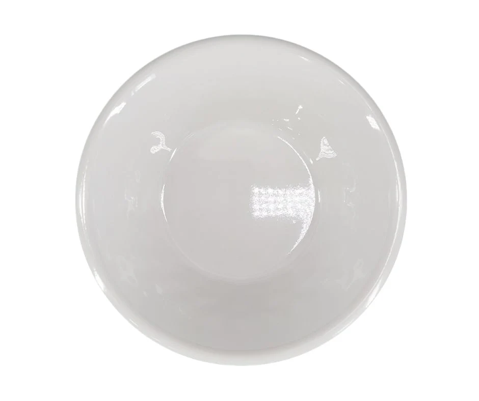 Melamine - Trumpet Bowl - White - 7.1" - Image 2