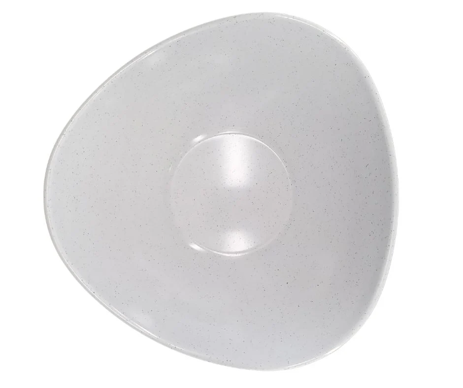 Melamine Salad Bowl - Light Grey - 9.8" - Image 2