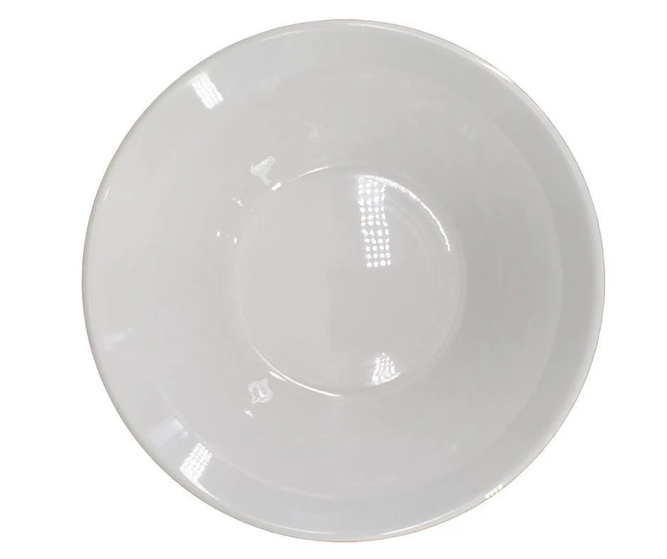 Melamine - Trumpet Bowl - White - 9" - Image 2