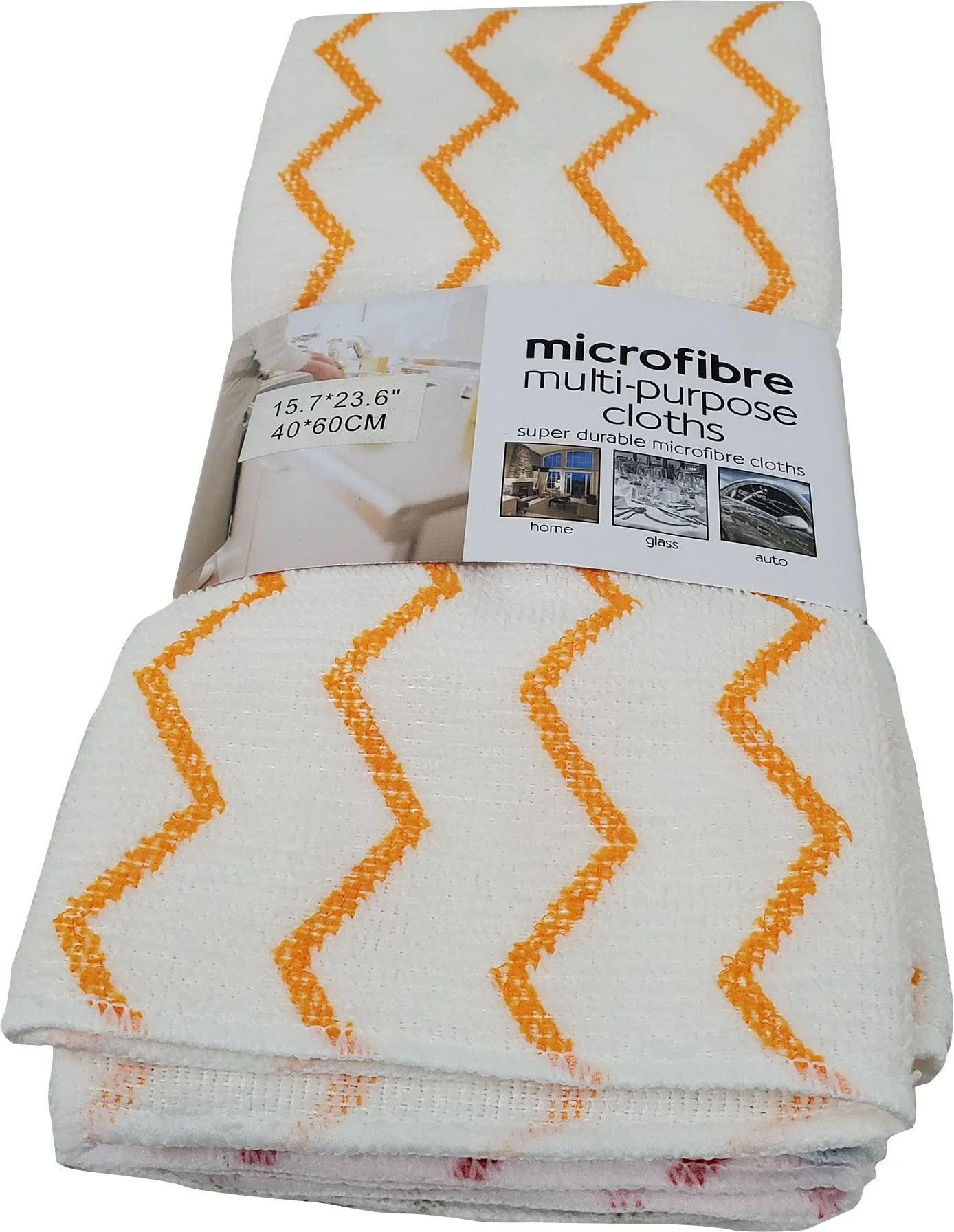 Microfibre - Multi-Purpose Cloth - 4 PCS - White Base - 40x60cm - Image 2