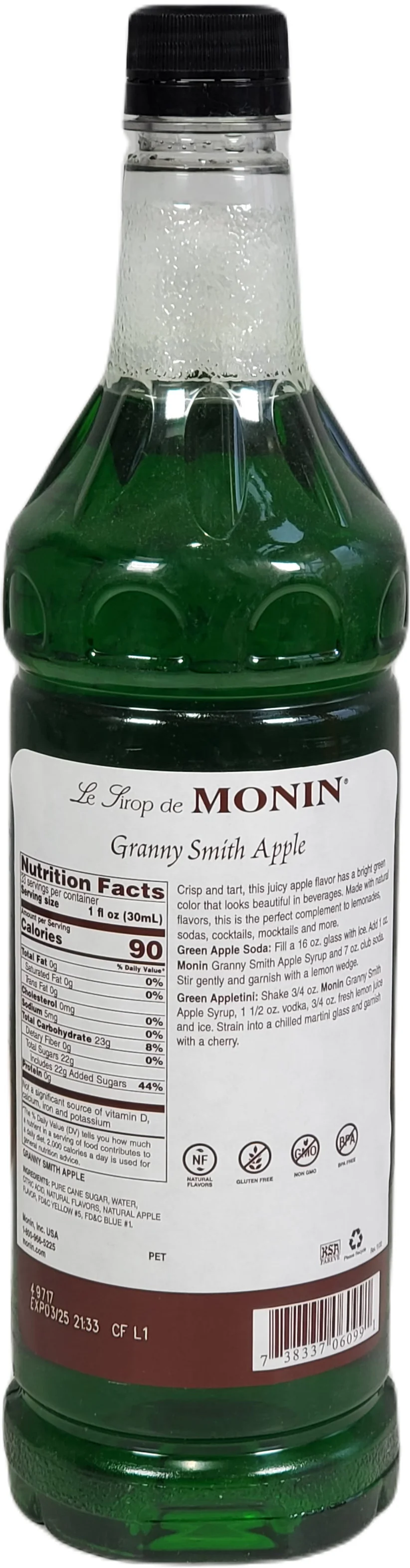 Monin - Apple - Granny Smith - Syrup - Image 2