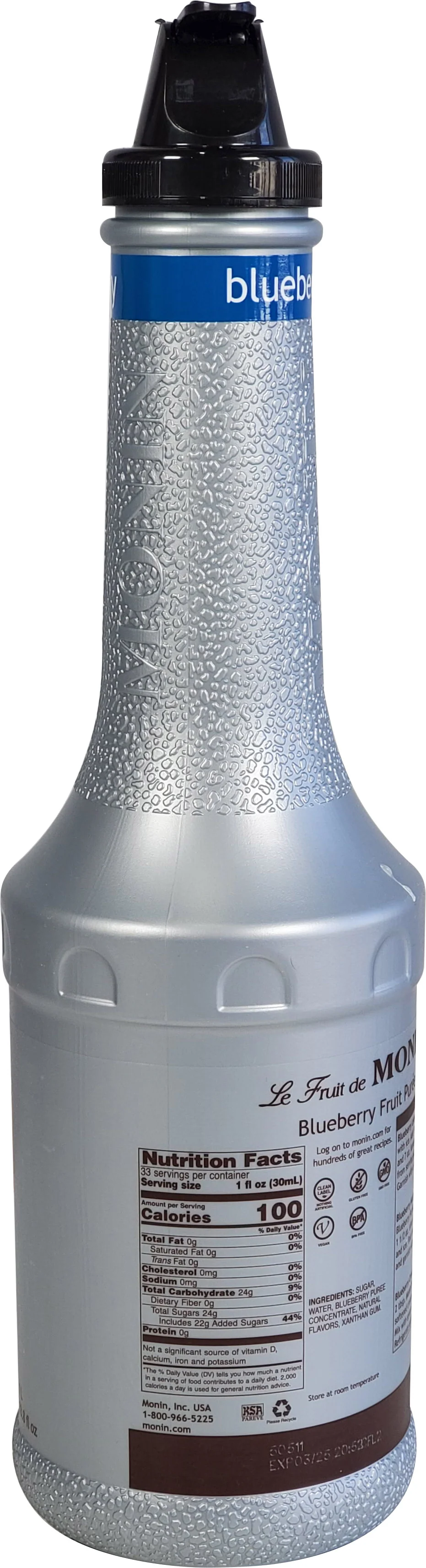 Monin - Blueberry Puree - Image 2