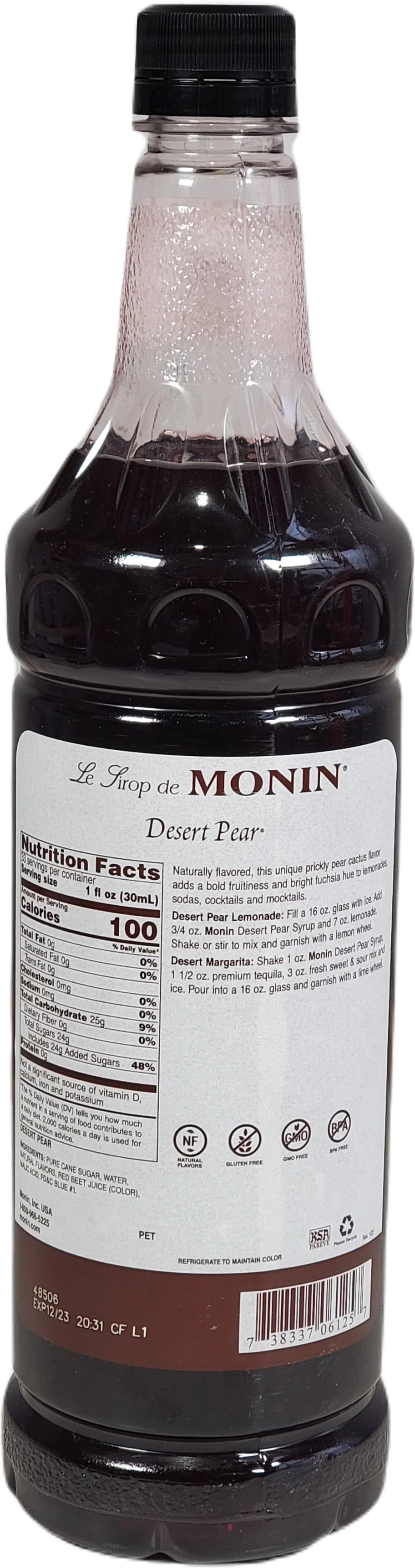 VSO - Monin - Desert Pear - Syrup - Image 2