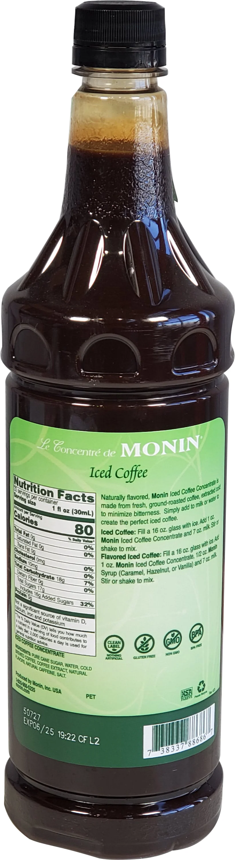 Monin - Iced Coffee Concentrate – Sweetened – Syrup - Image 2