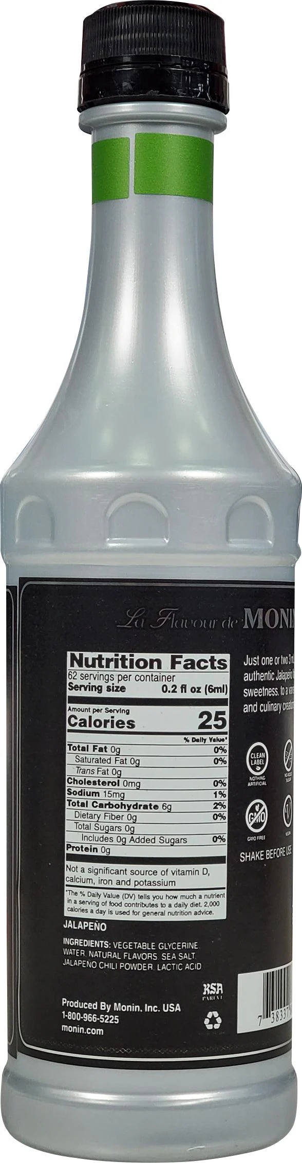 Monin - Jalapeno Concentrated Flavour - Syrup - Image 2