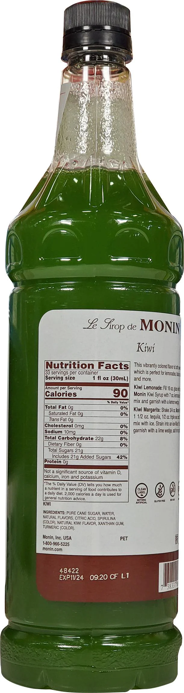 Monin - Kiwi - Syrup - Image 2