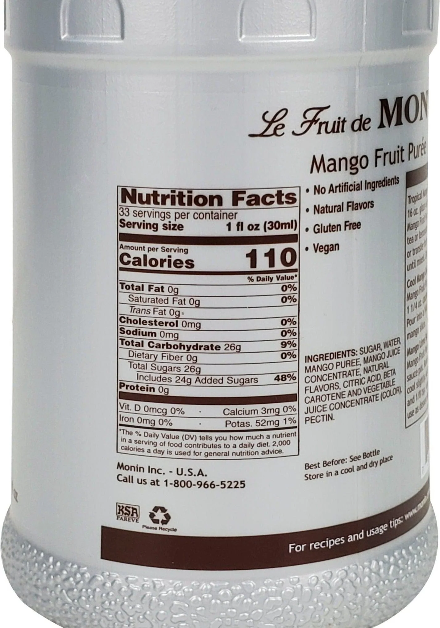 Monin - Mango Puree - Image 2