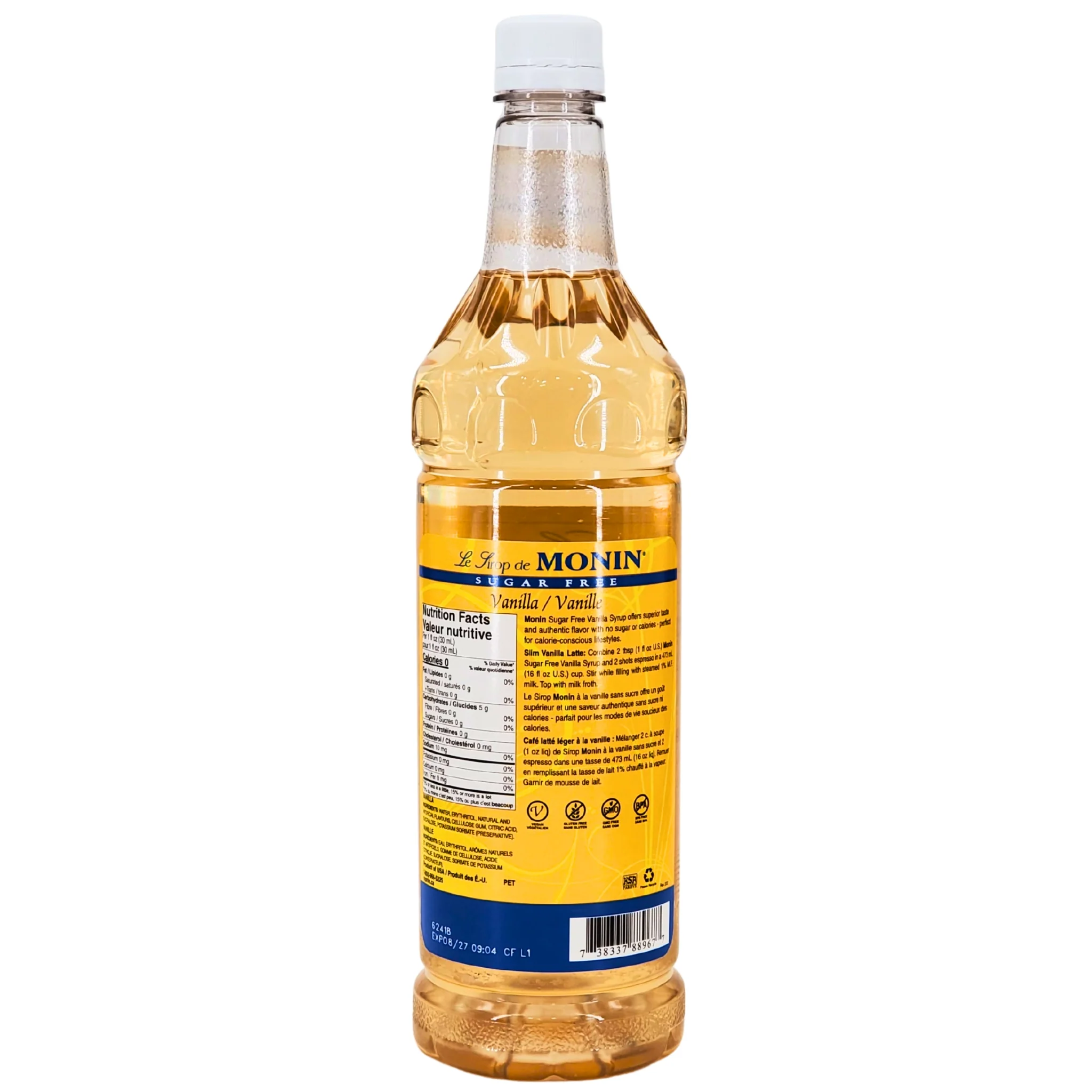 Monin - Vanilla Syrup - Sugar Free - Image 2